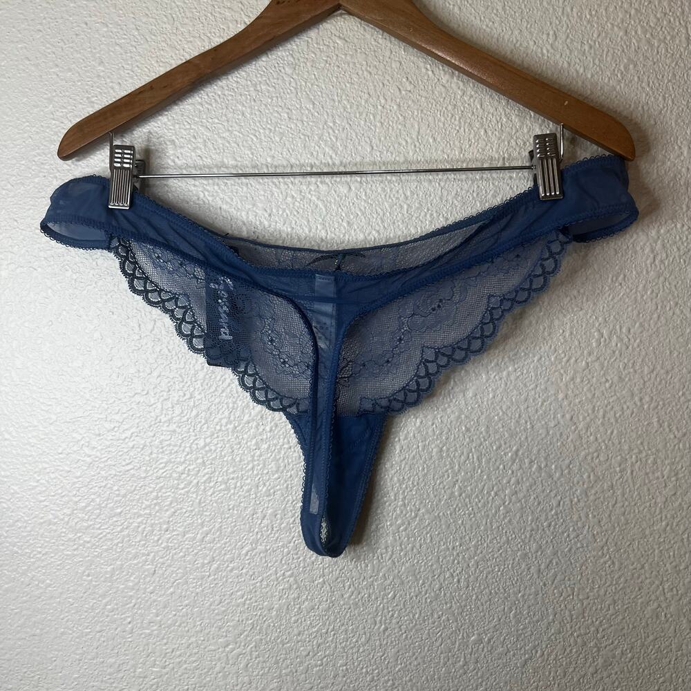 Gossard 7716 Superboost lace thong in moonlight blue NEW XL - Picture 4 of 7